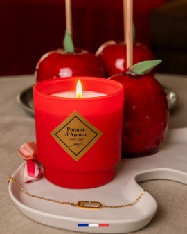 Bougie de Noël Pomme D'Amour avec Bijou - My Jolie Candle
