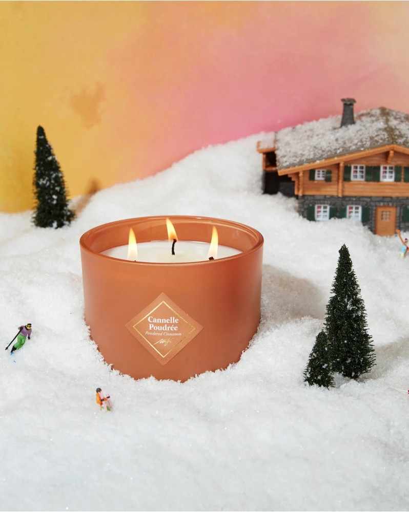 Grande bougie de Noël Cannelle Poudrée - My Jolie Candle