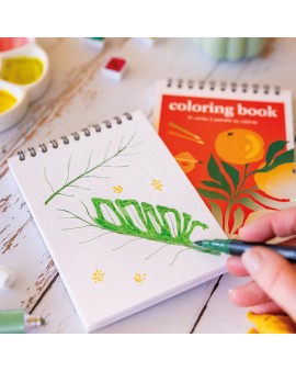 Coloring Book Floral A6 - Maison Joliette