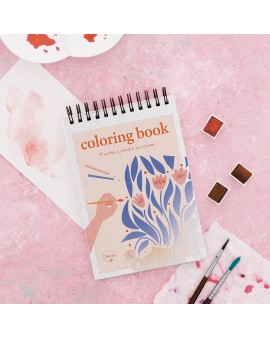 Coloring Book Floral A6 - Maison Joliette