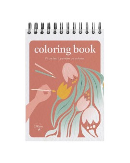 Coloring Book Floral A6 - Maison Joliette
