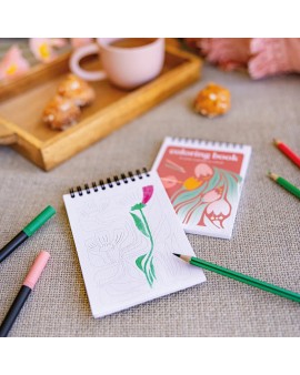 Coloring Book Floral A6 - Maison Joliette