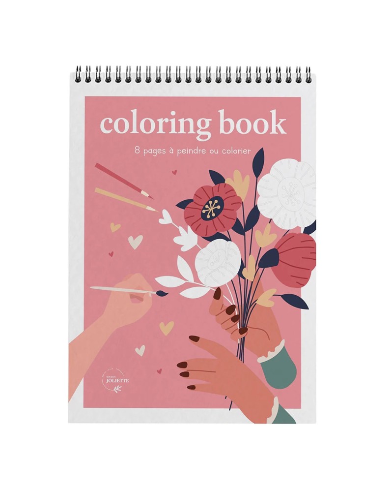 Coloring Book Floral A4 - Maison Joliette