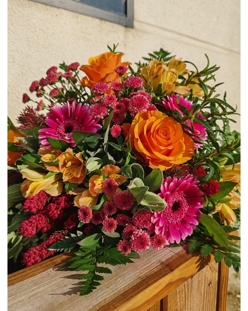 Fleurs de Bonheur - Bouquet de Roses et Gerberas