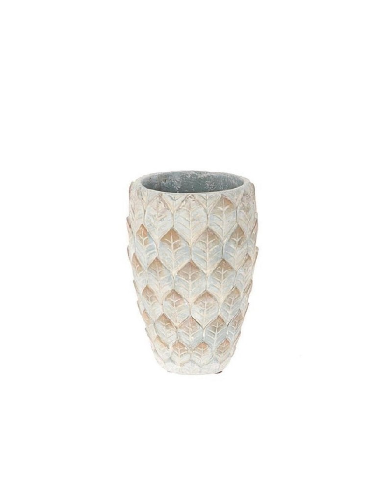 Vase en Céramique avec motif feuillage