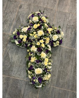 Croix de fleurs : Sérénité...